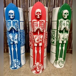 Colorful Skeleton Tiki Mugs